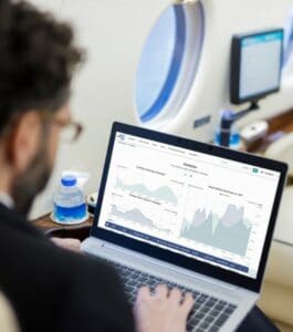 man using a laptop